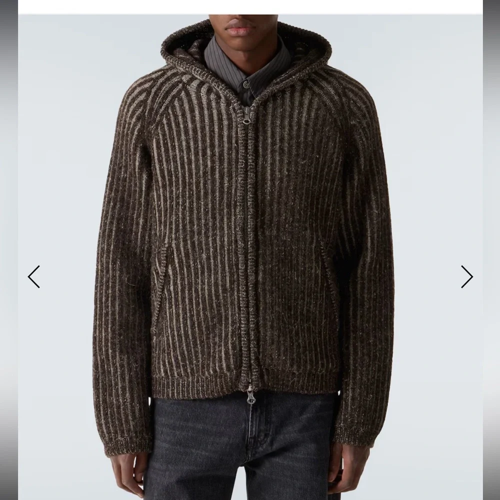 Our Legacy Brown Zip-Up Sweater NWT Fall 2025 - Picture 2 of 8